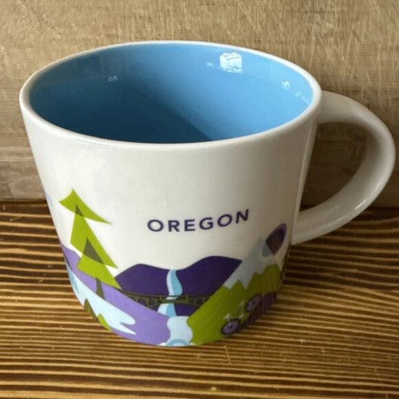**Starbucks Coffee Mug Oregon You Are Here Collection 14 fl oz 2015 - Picture 1 of 6